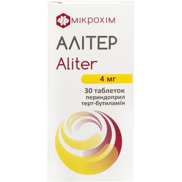 Алитер таблетки по 4 мг №30 (10х3)